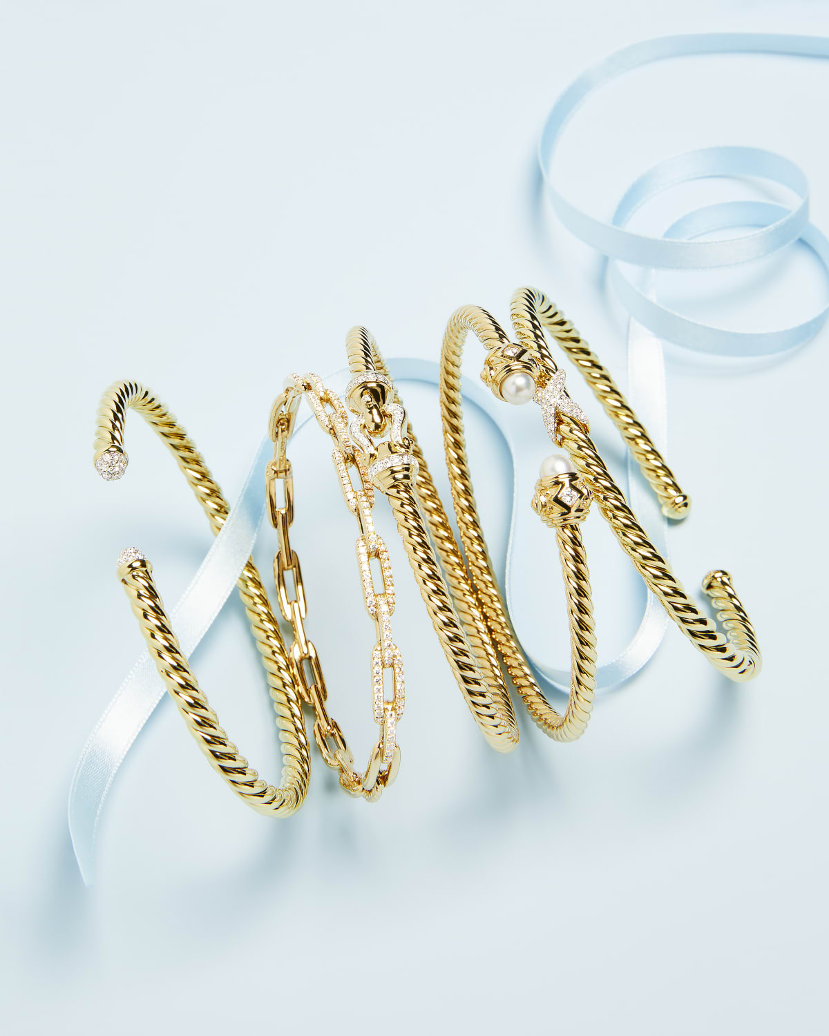 4mm Cable Flex Bracelet in 18K Gold - 5