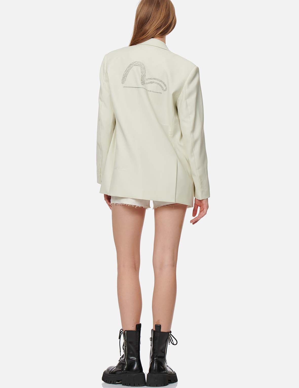 Seagull Embroidery Blazer - 5