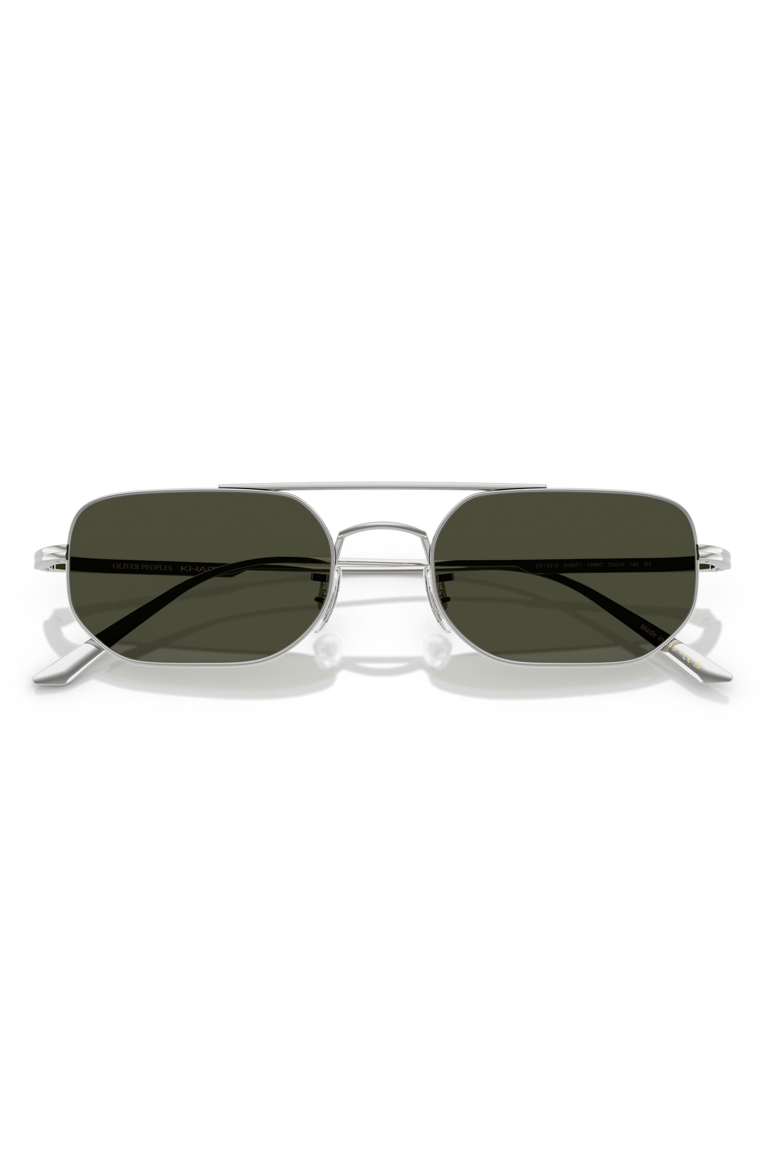 Oliver Peoples 52mm Pillow Sunglasses in Silver at Nordstrom - 5