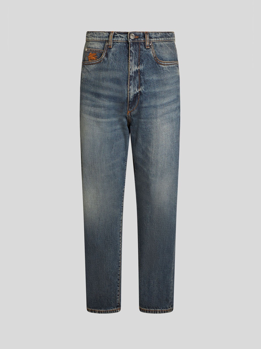 VINTAGE-EFFECT JEANS - 1