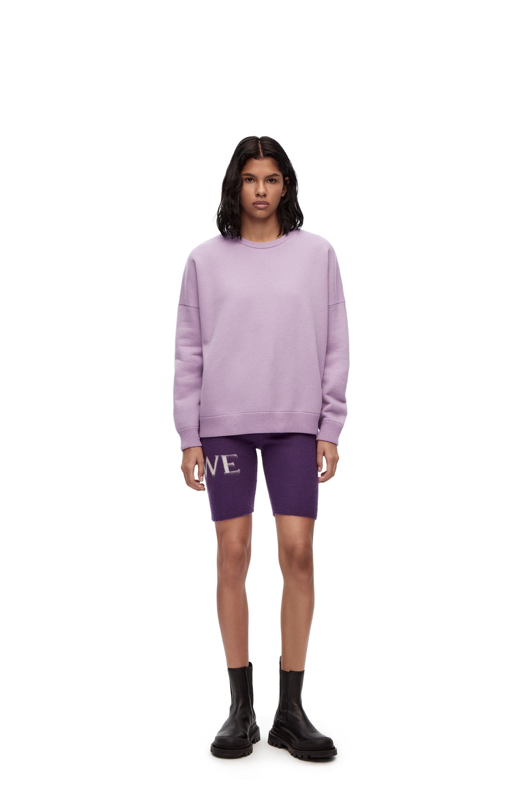 Oversize crew neck sweater in cashmere - 2