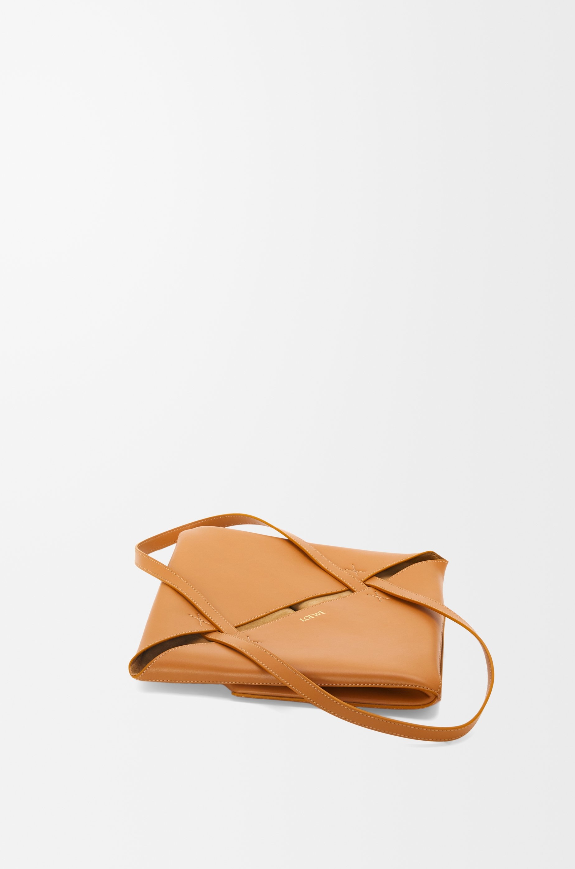 Puzzle Fold Tote in shiny calfskin - 6