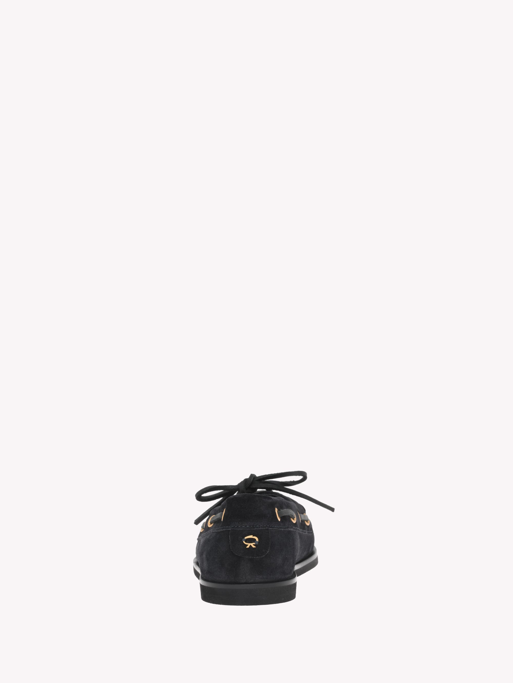 Gianvito Rossi Vandée Boat shoe in Blue Suede at Nordstrom - 4