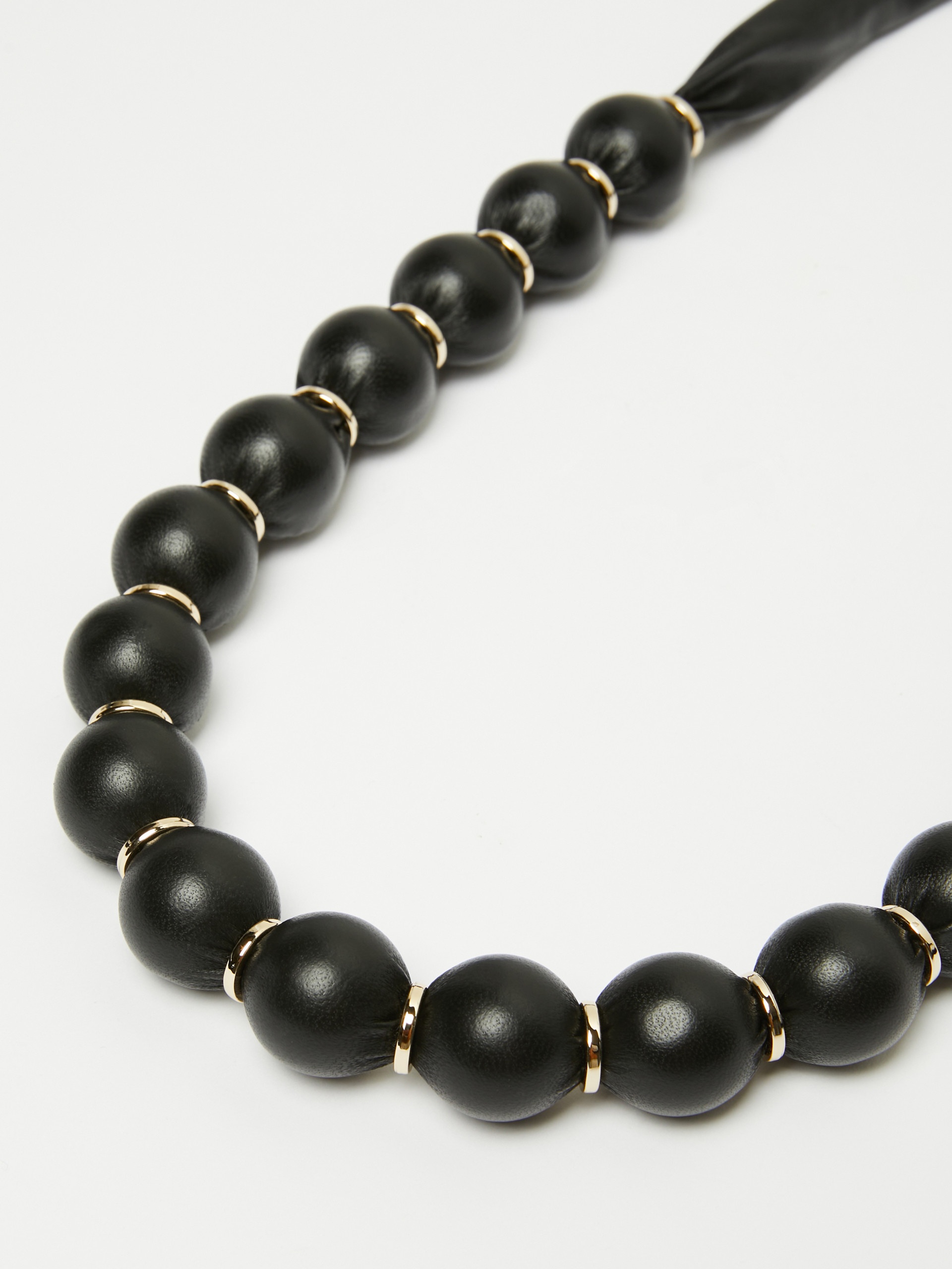 FACHIRO Leather-sphere necklace - 2