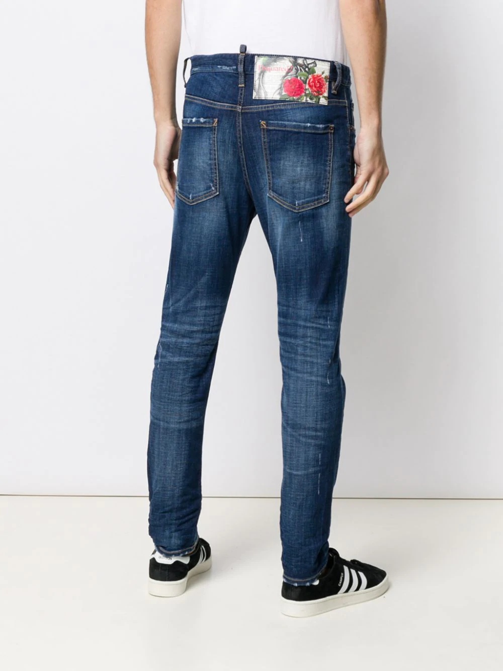 distressed skinny jeans - 4