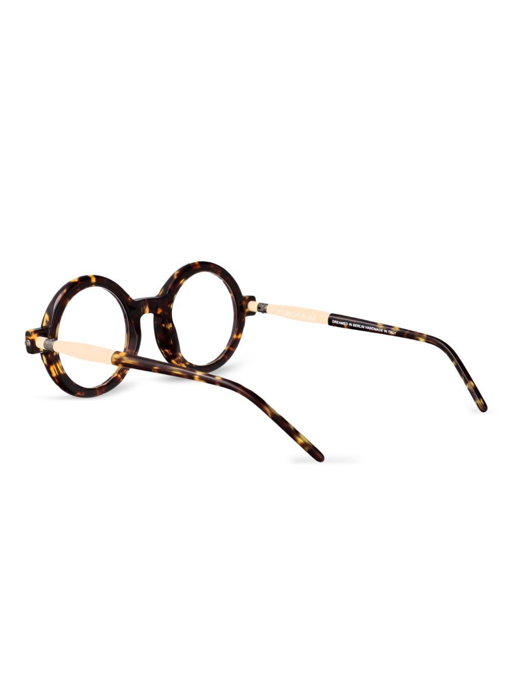 tortoiseshell round-frame sunglasses - 4