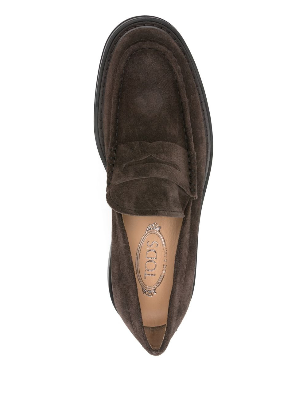 suede penny loafers - 4