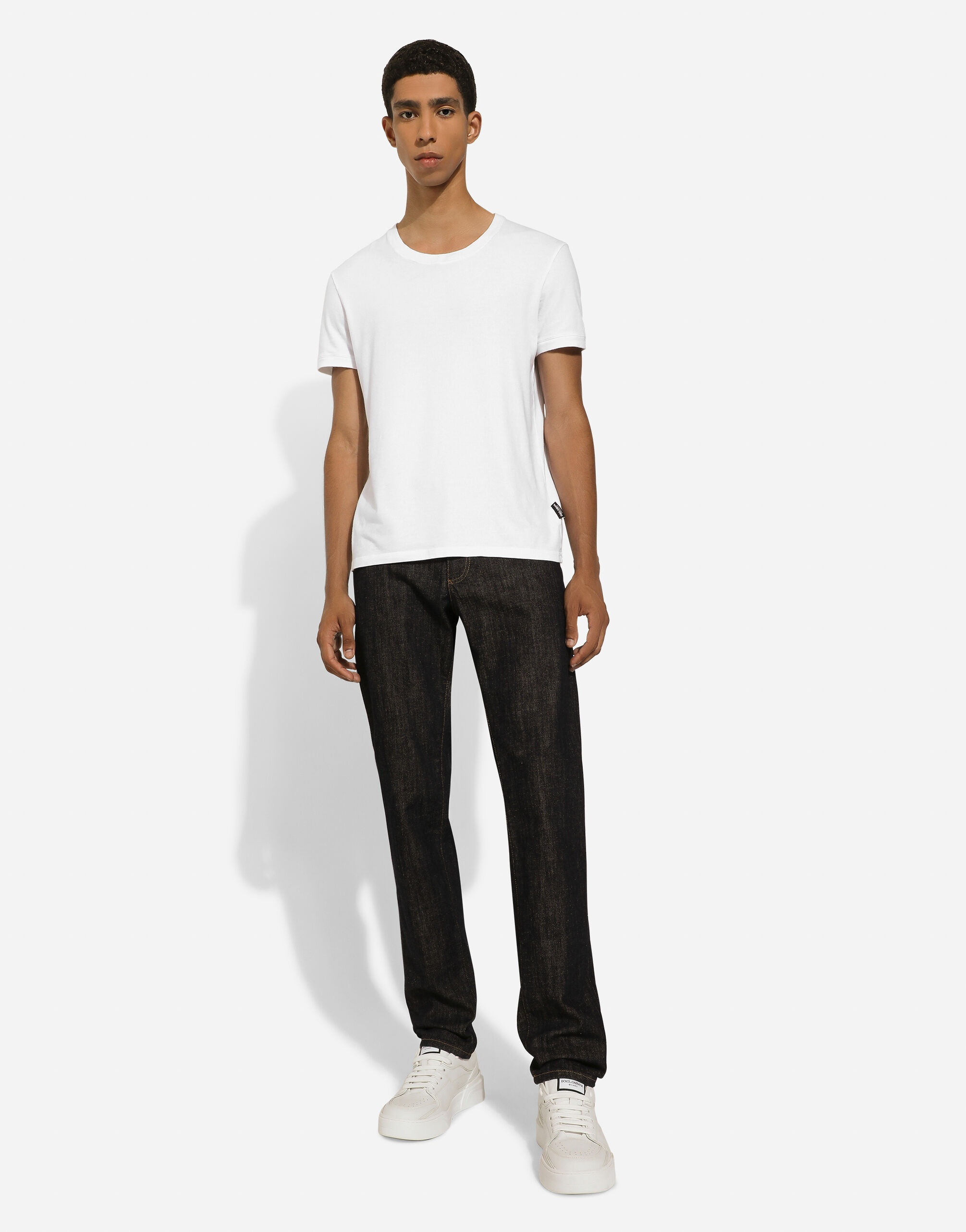 Slim-fit blue denim jeans - 5