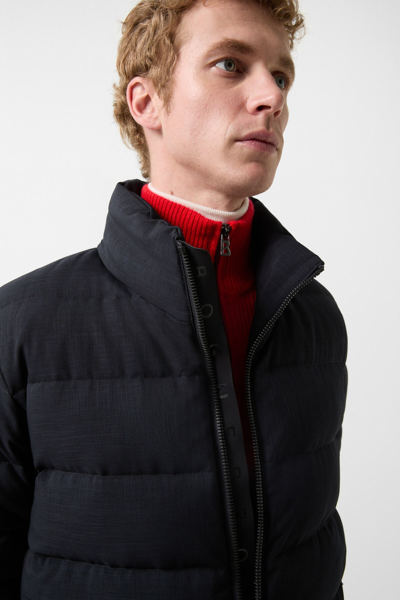 Hugh Down jacket in Navy blue 6