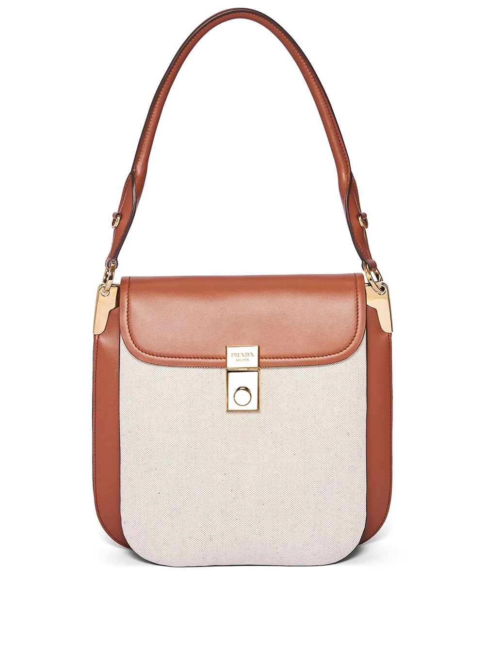 linen shoulder bag - 1