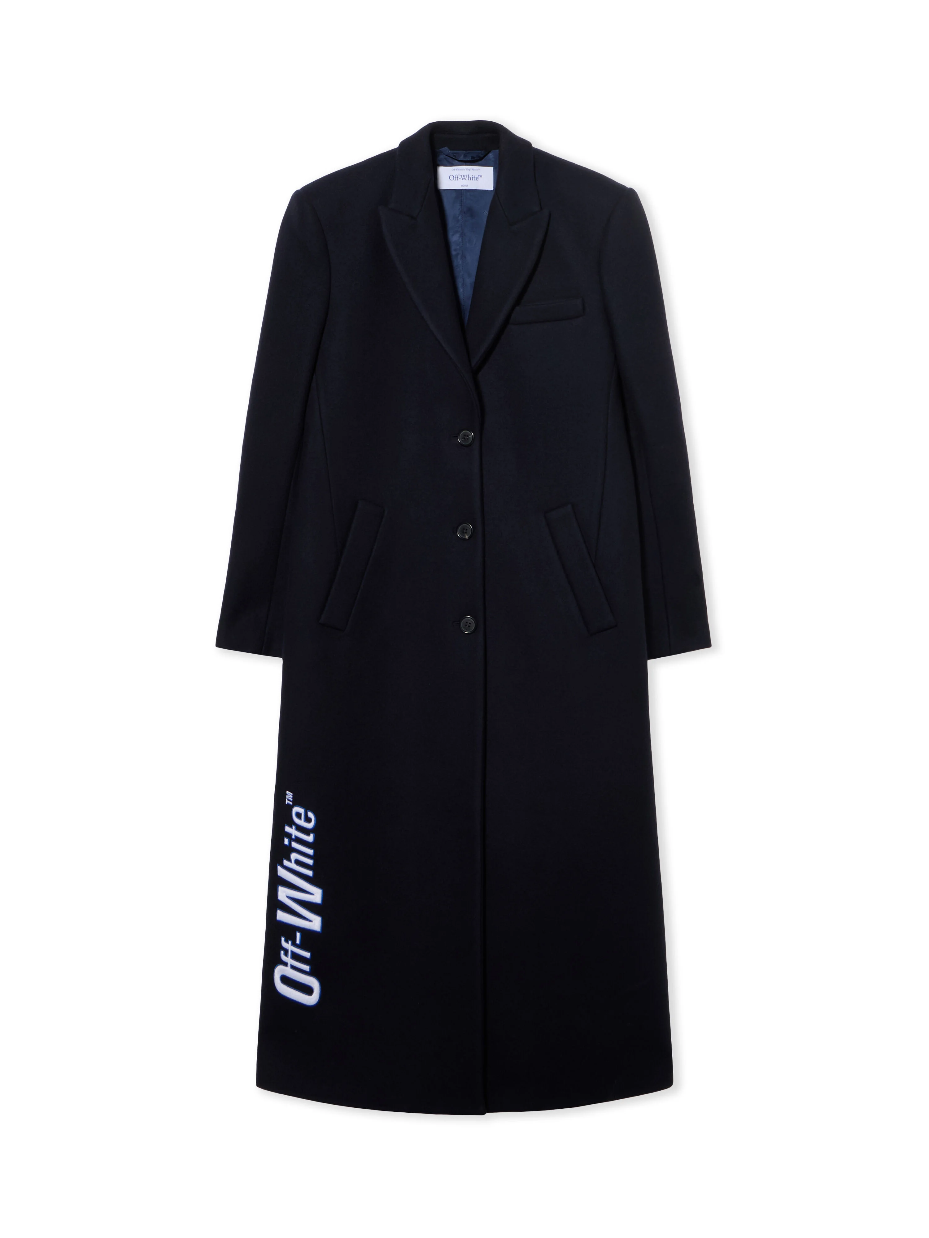 Long Tailored Wool Coat - 1