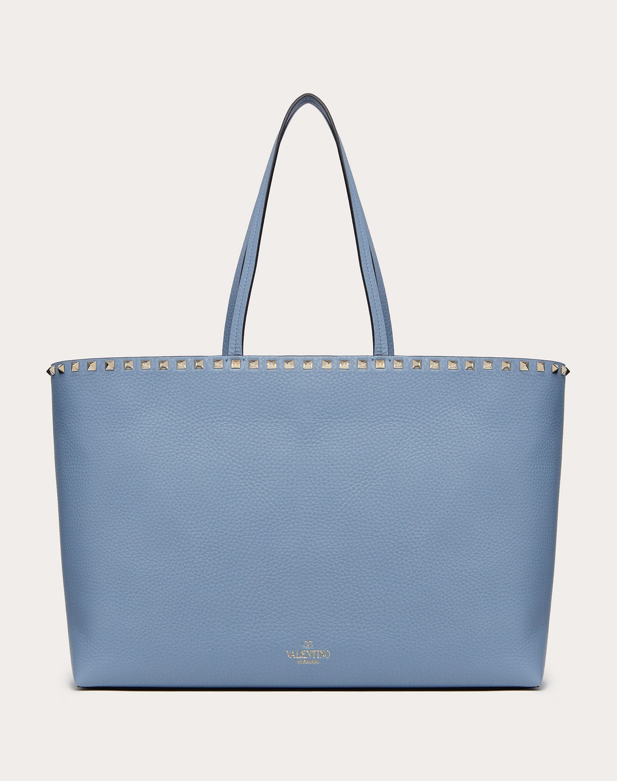 Rockstud Grainy Calfskin Tote Bag - 3