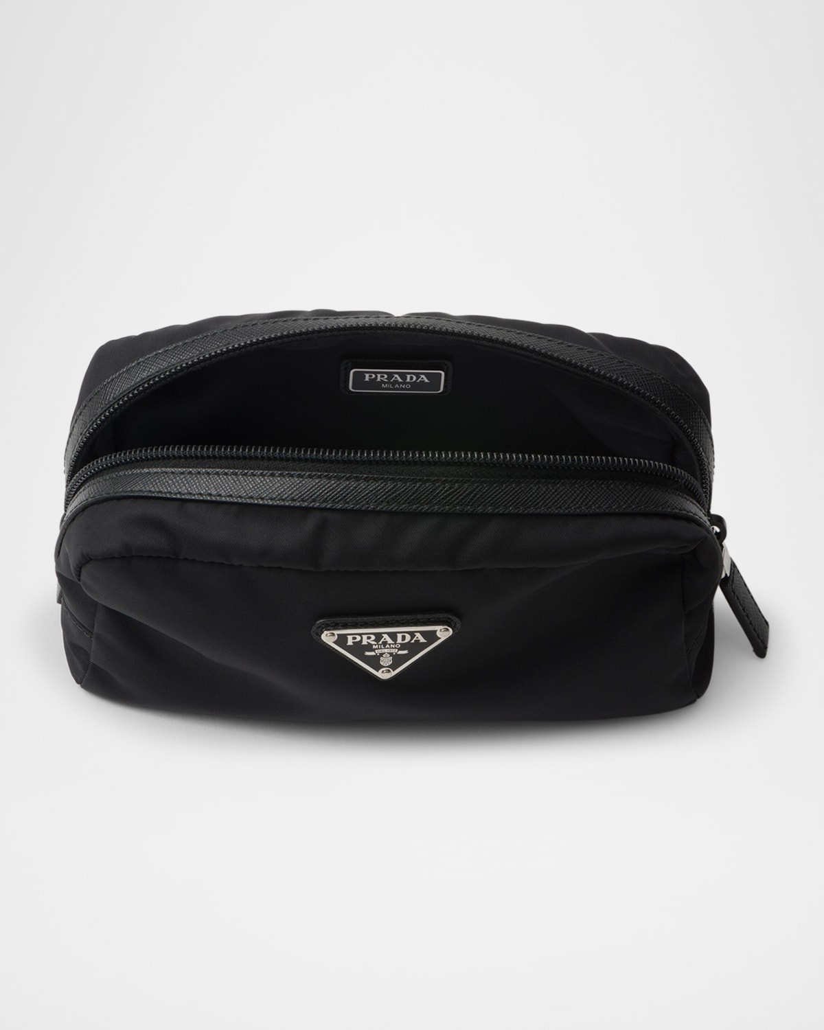 Men's Re-Nylon and Saffiano Leather Travel Pouch - 4