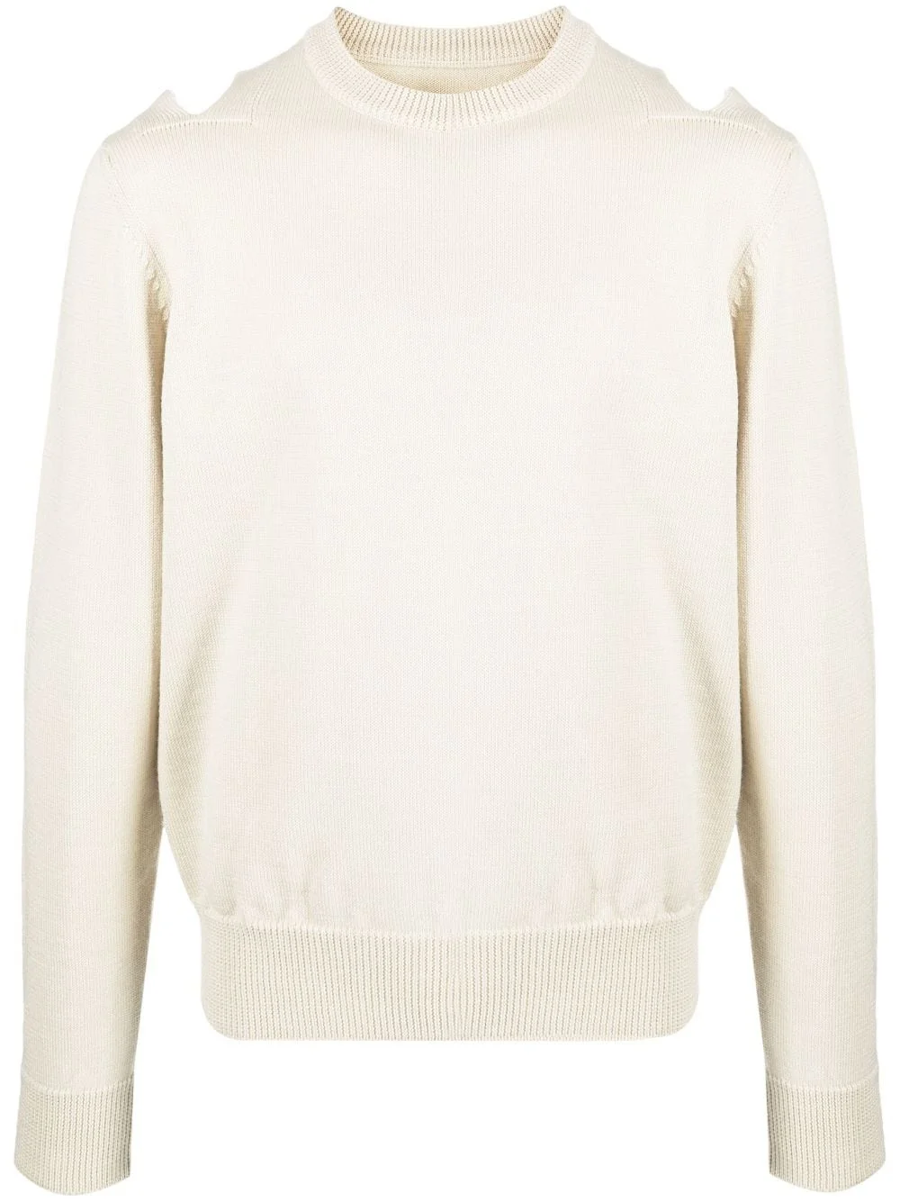 cut-out wool jumper - 1