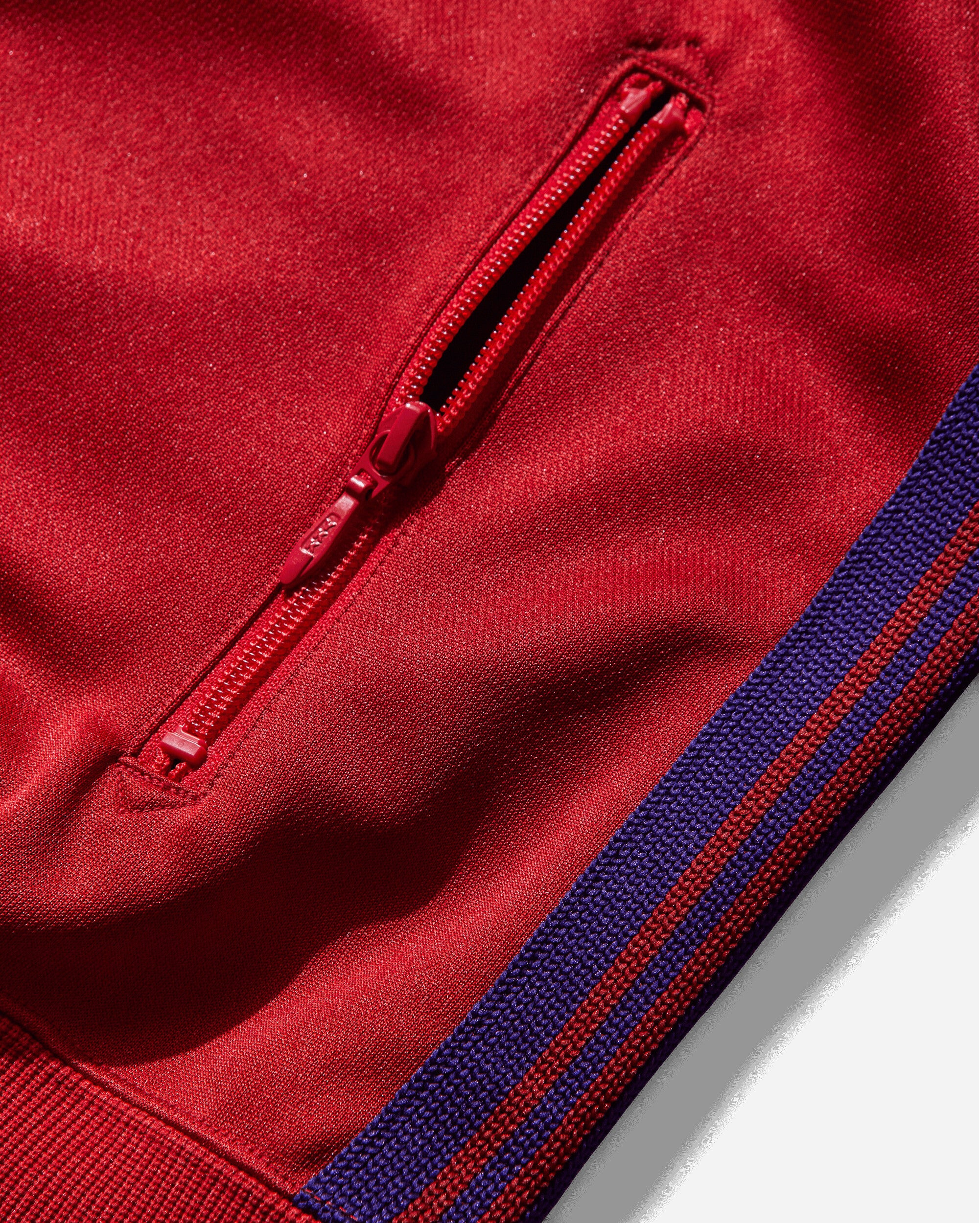 Men's Poly Smooth Track Jacket Red - 4