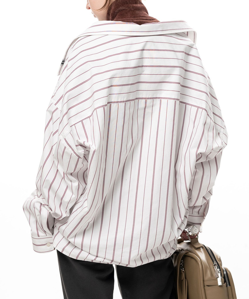 Shifted Layer Stripe Shirt 7