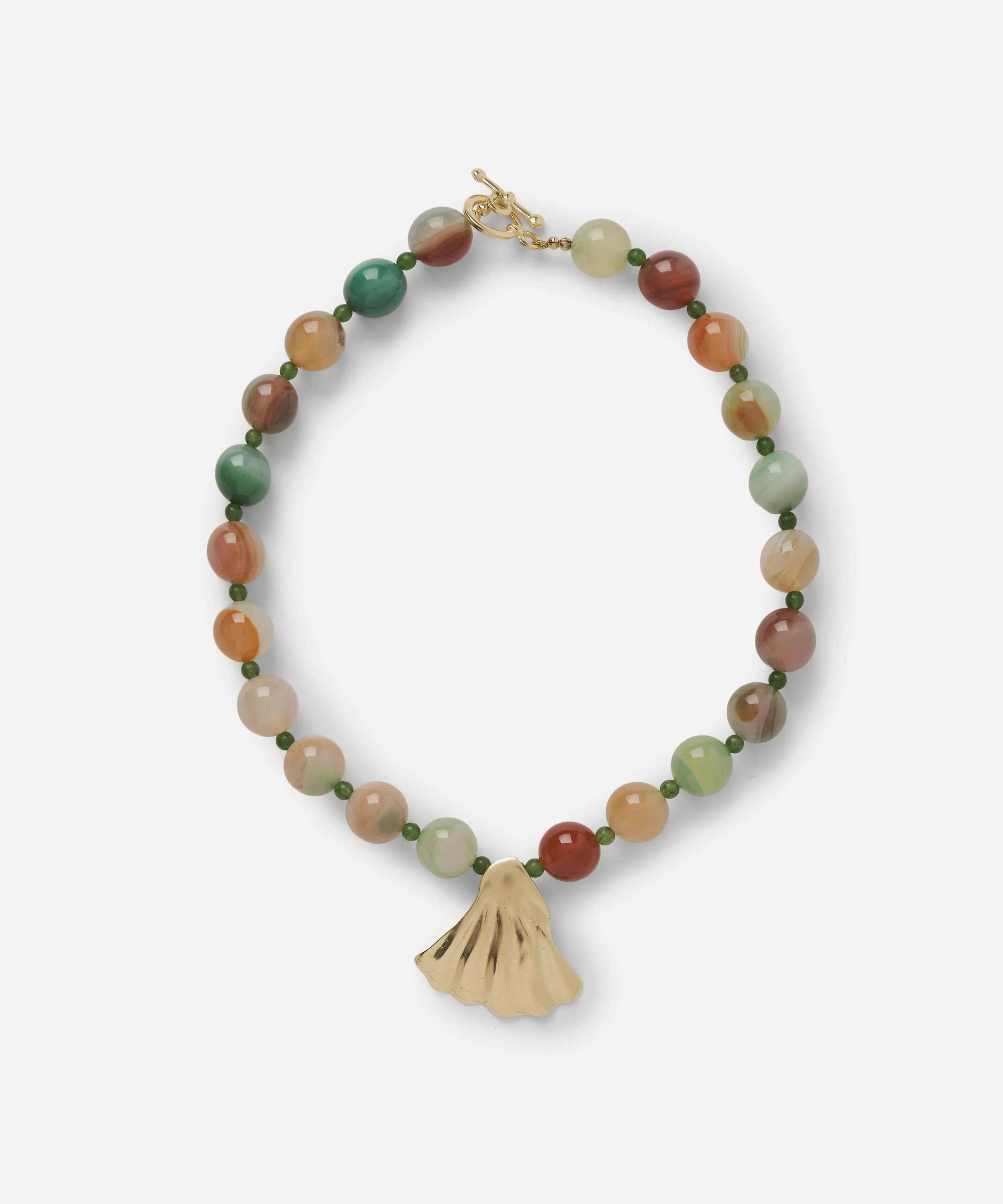 18ct-24ct Gold Plated Daphne Shell Necklace - 1