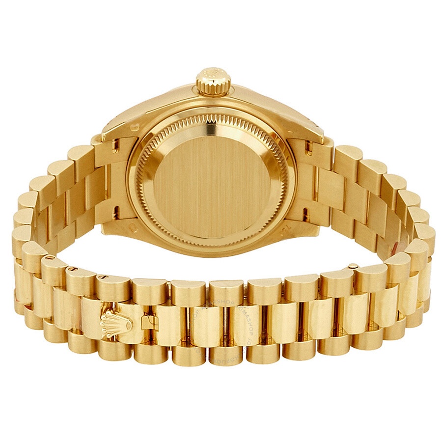 Rolex Lady Datejust Silver Diamond Dial 18 Carat Yellow Gold President Watch 279138SRDP - 3