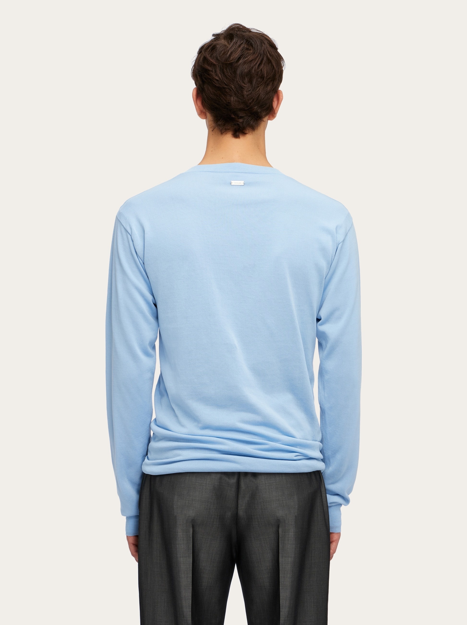 Layered crew neck sweater - 3