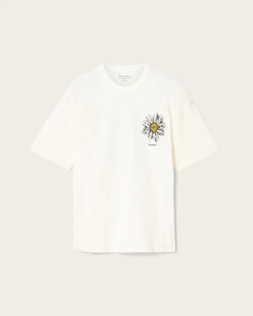 PETALS OVERSIZED SHORT SLEEVE GRAPHIC T-SHIRT - 1