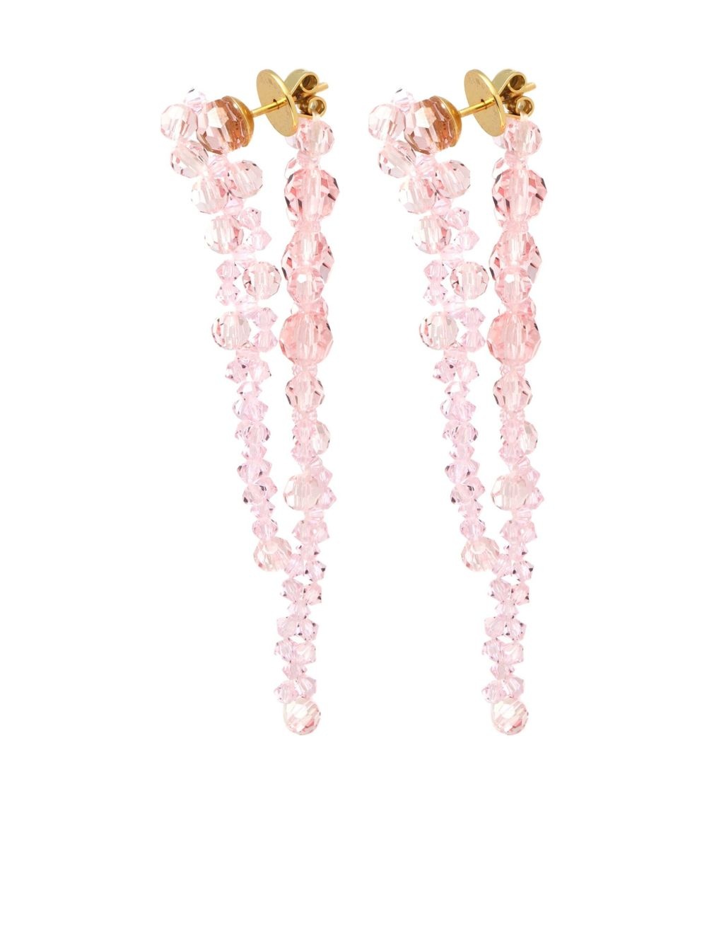 crystal-embellished earrings - 3