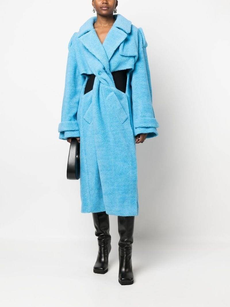 COPERNI twist-detail single-breasted coat outlook
