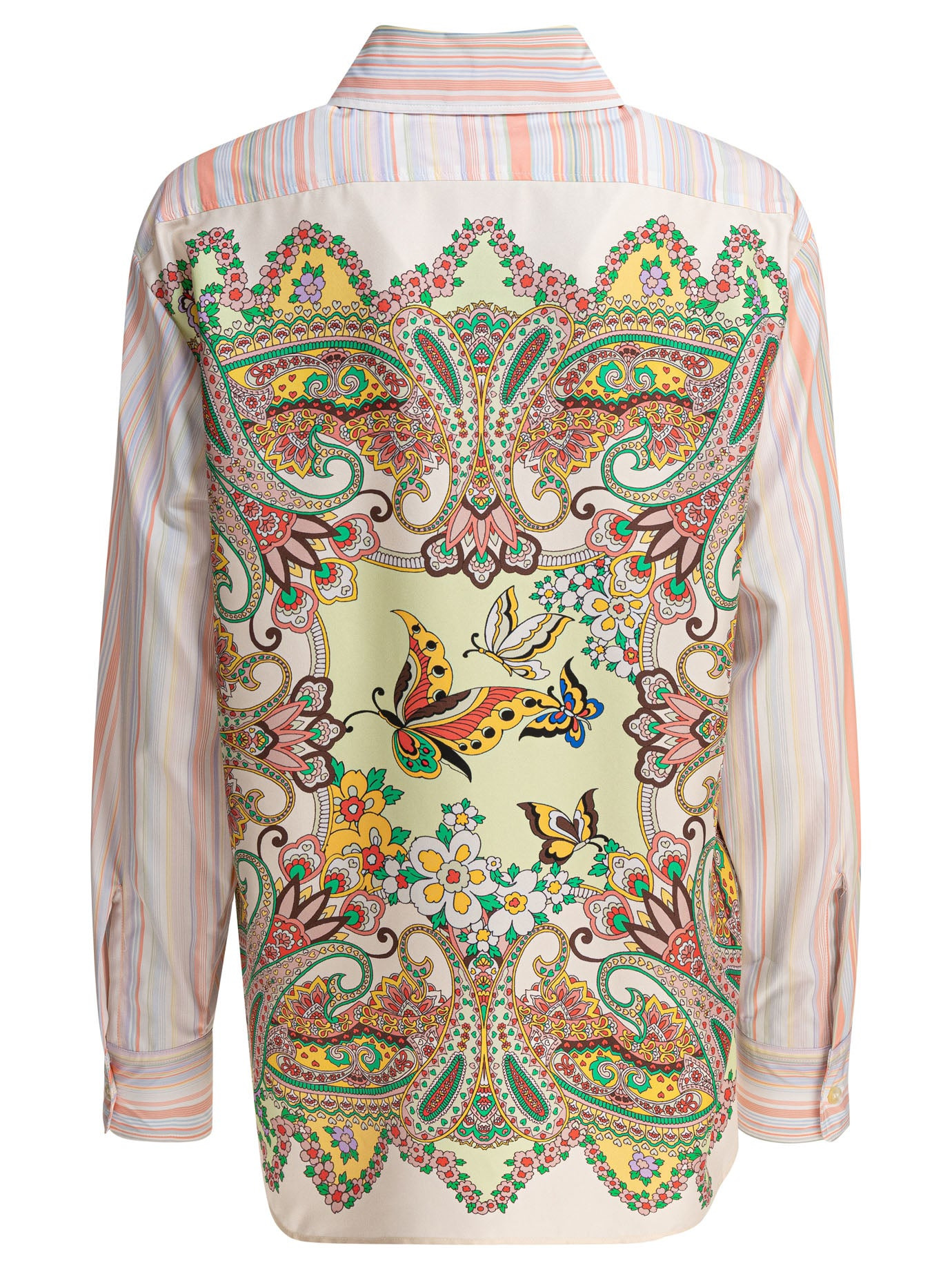 Etro Striped Shirt With Print On The Back - 2