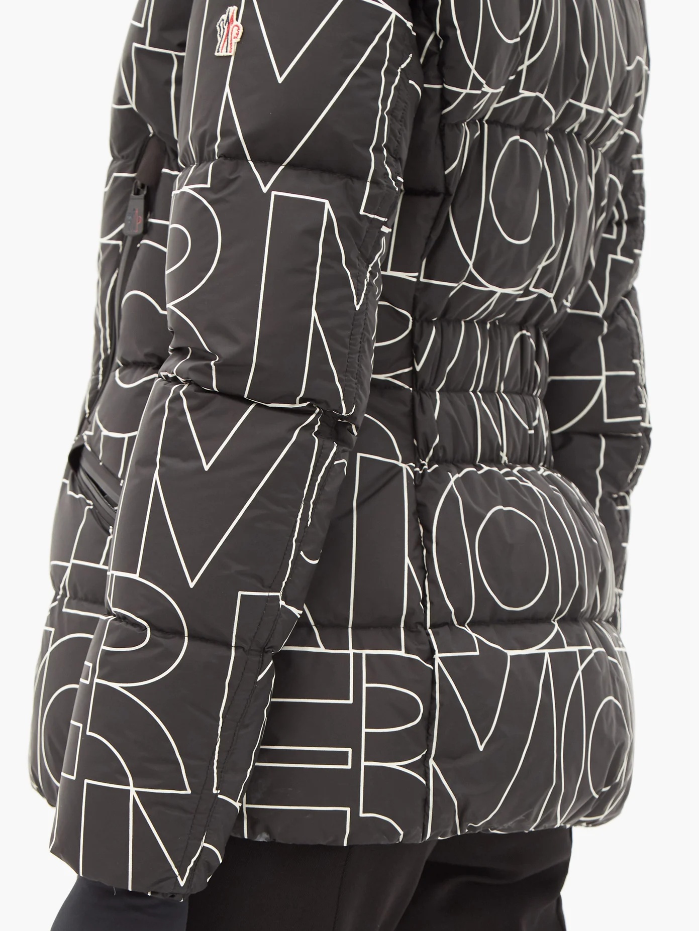 Dixence logo-print quilted down jacket - 4