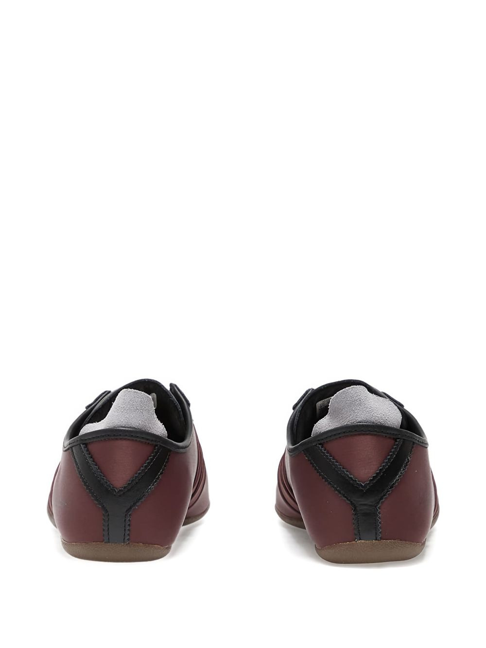 satin-paneled lace-up trainers - 3