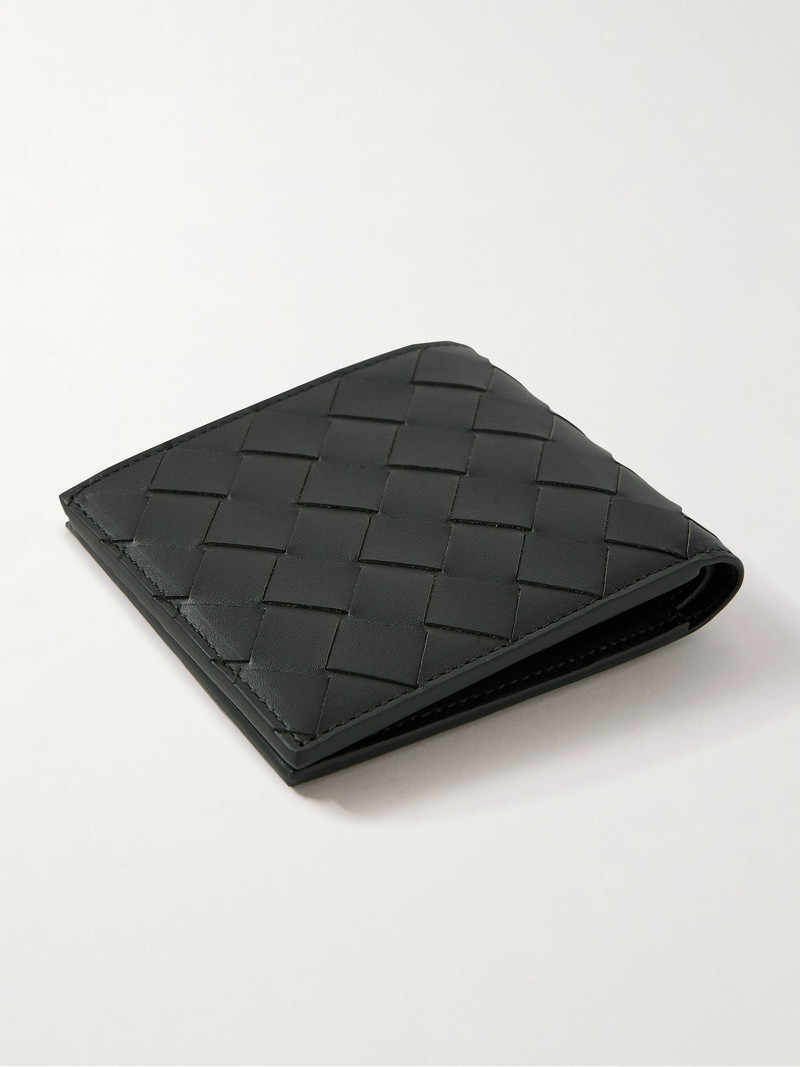 Bottega Veneta Intrecciato Leather Billfold Wallet Green outlook