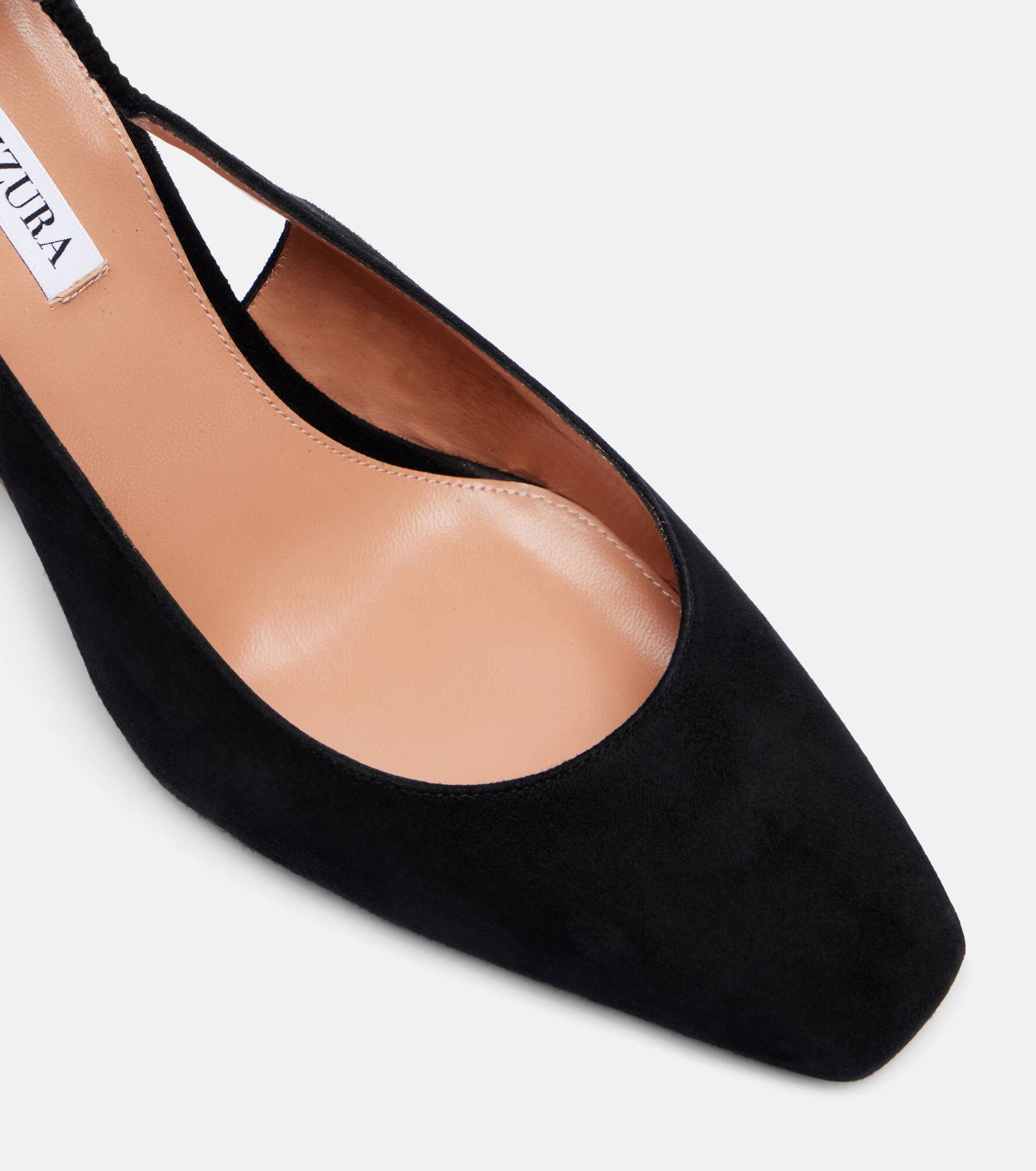 Very Bow Tie 85 suede wedges - 5