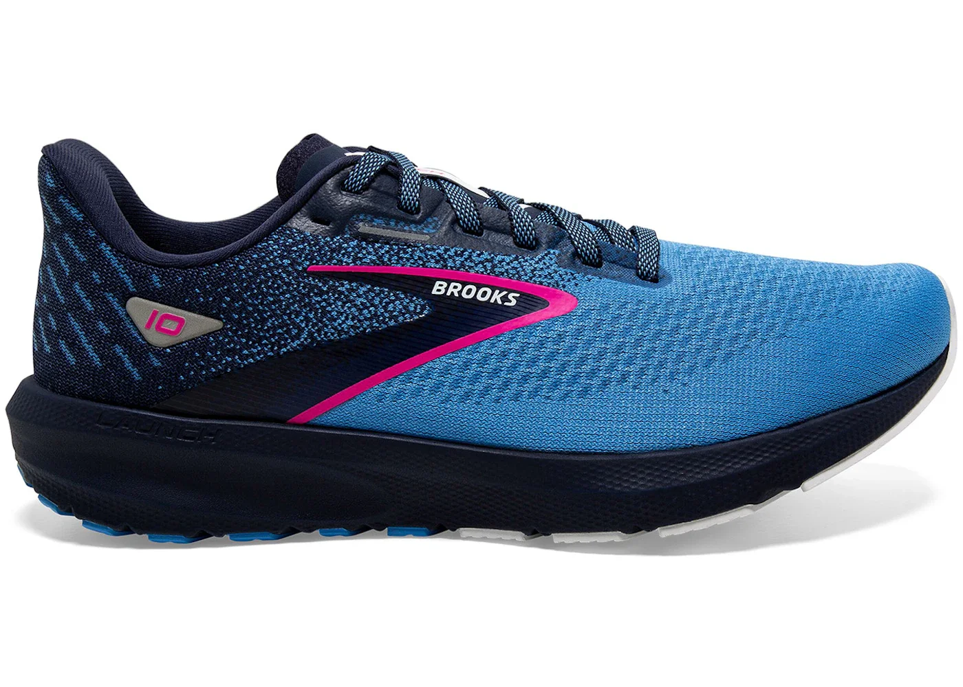 Brooks Launch 10 Peacoat Marina Blue Pink Glo (Women's) - 1