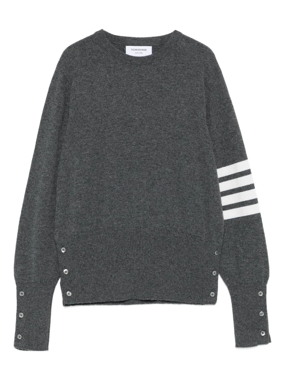 three-stripe cashmere sweater - 1