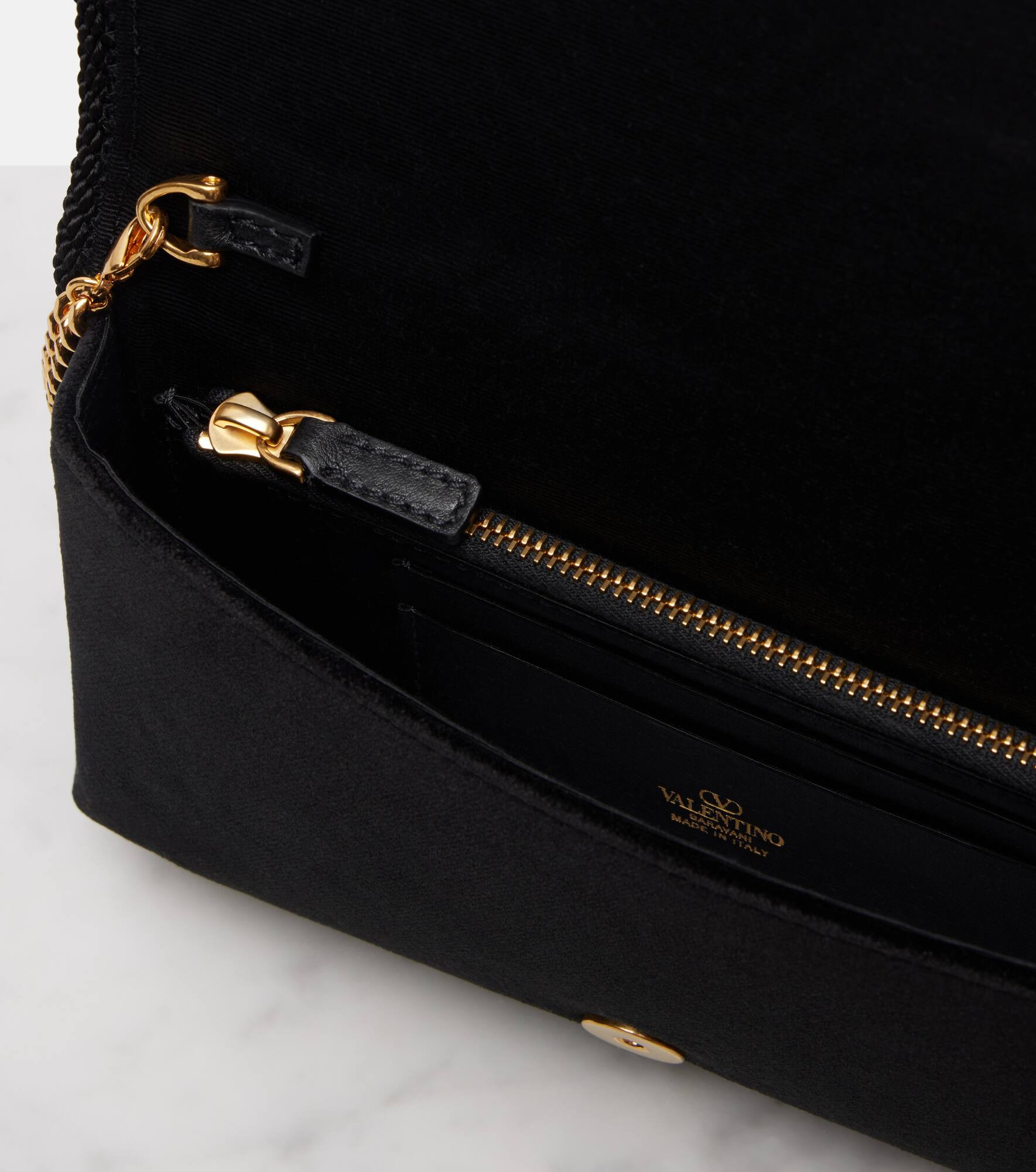 VLogo Mini velvet crossbody bag - 3