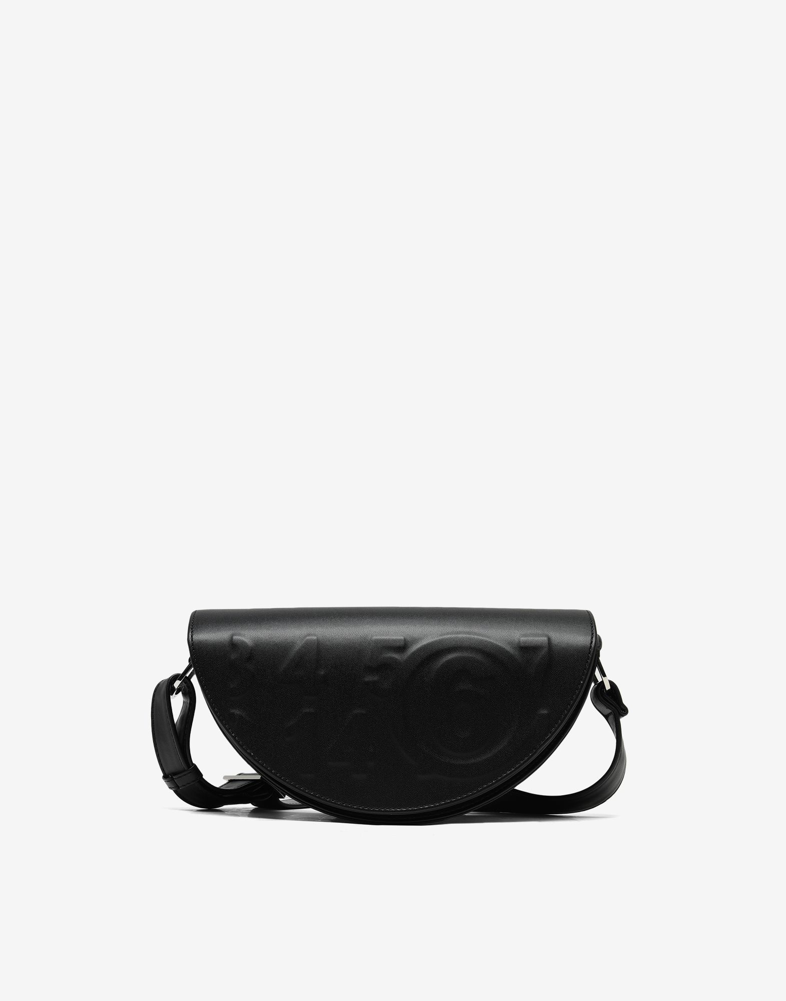 Embossed logo faux leather bag - 1