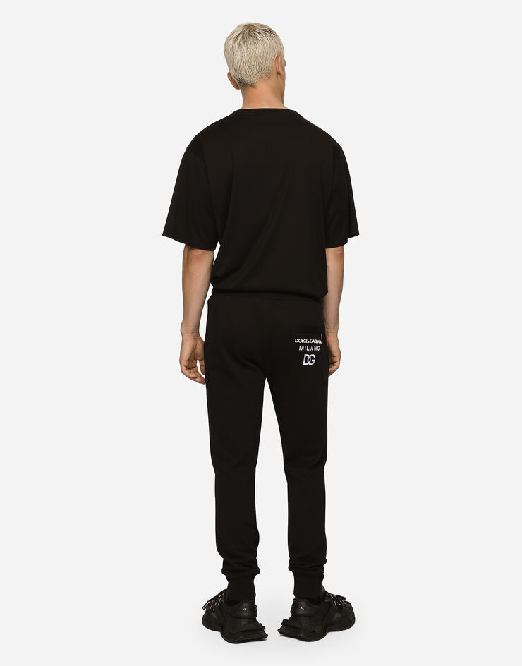 Jersey jogging pants with DG embroidery - 3