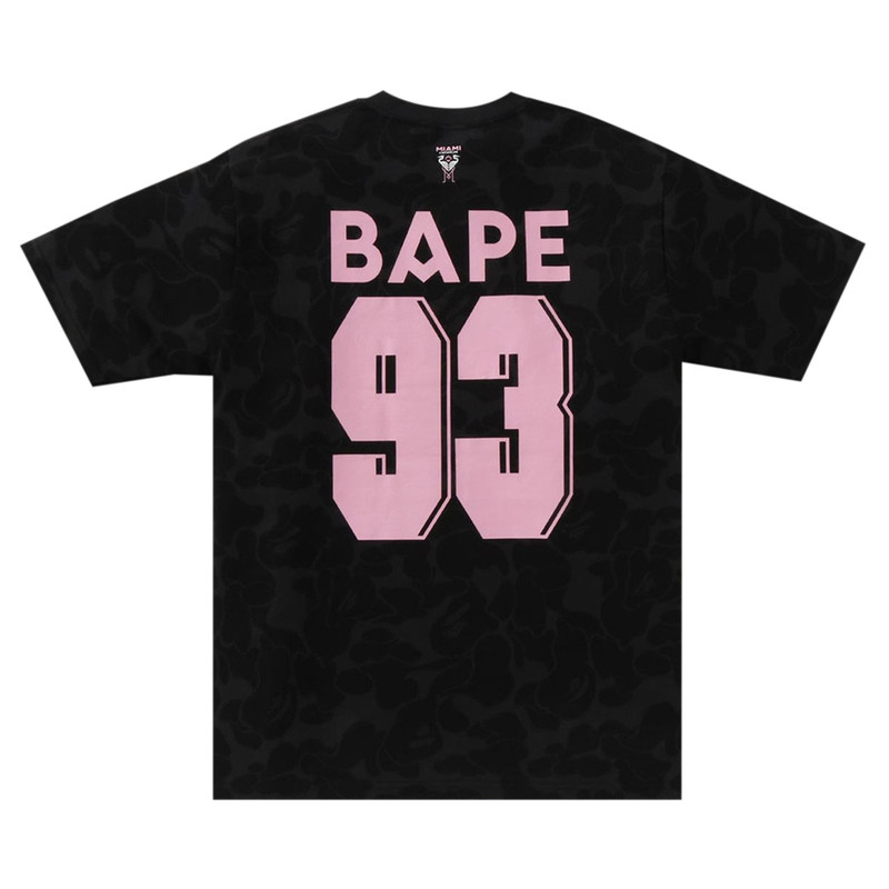 A BATHING APE® BAPE x Inter Miami CF Camo Tee 'Black' outlook