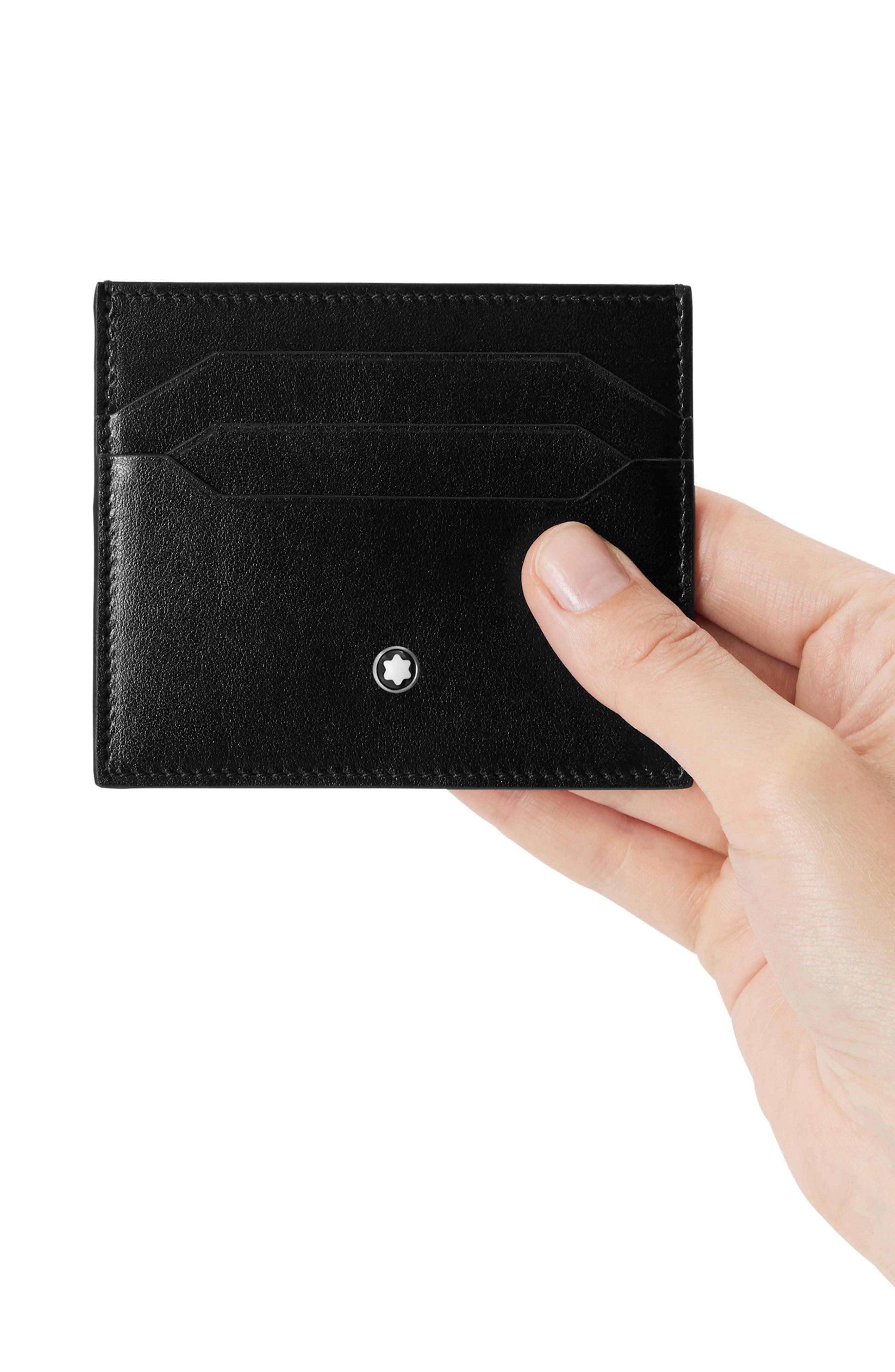 Montblanc Meisterstück Leather Card Case in Black at Nordstrom - 3