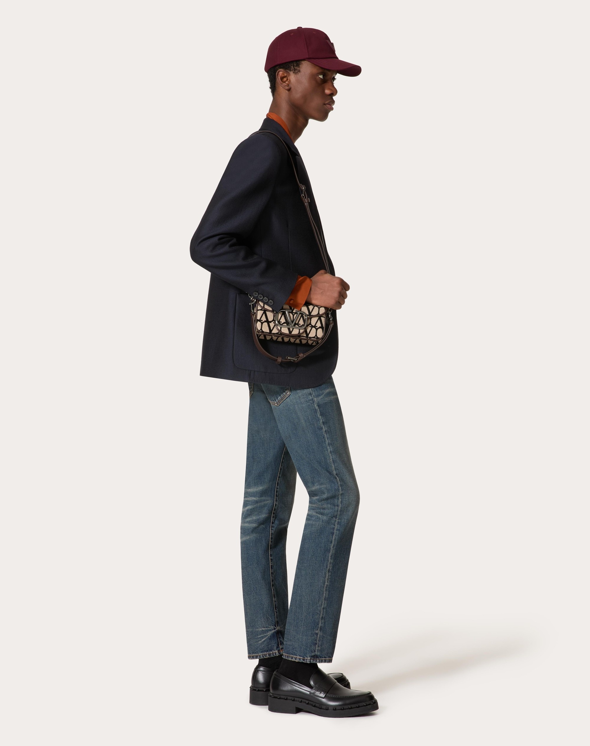 Valentino MINI LOCÒ TOILE ICONOGRAPHE SHOULDER BAG | REVERSIBLE