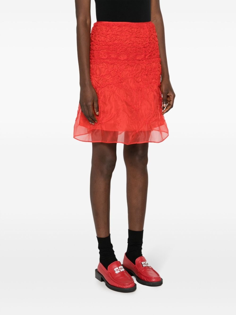 Vida smocked organza skirt - 3