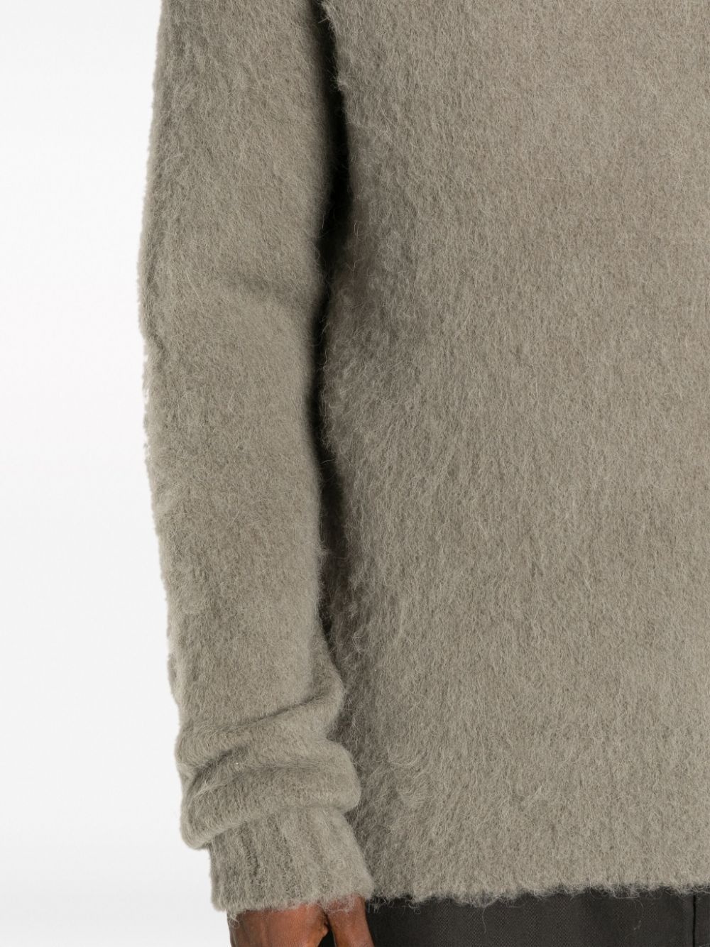 brushed crew-neck jumper - 6