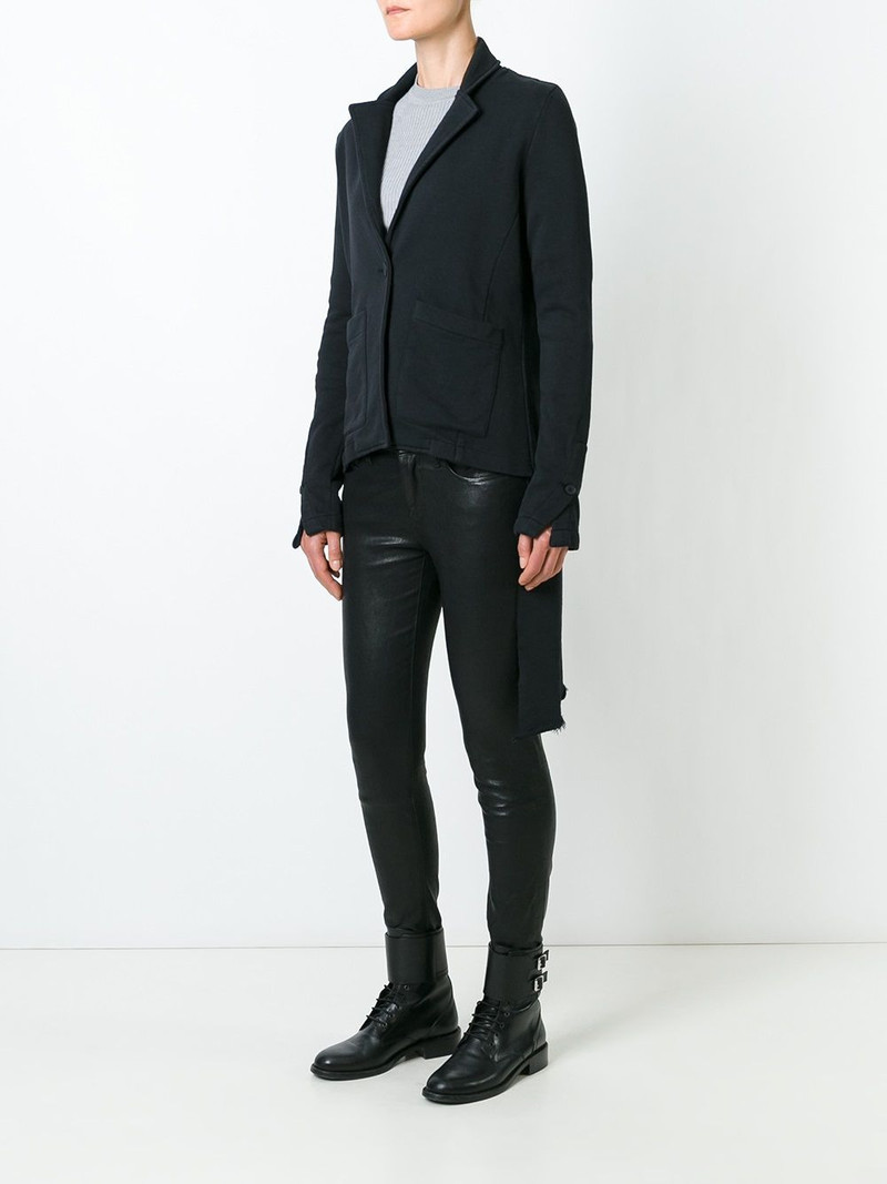 thom/krom asymmetric hem blazer outlook