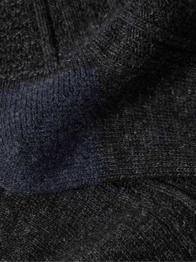 ANONYMOUSISM Two-Tone Wool-Blend Socks outlook