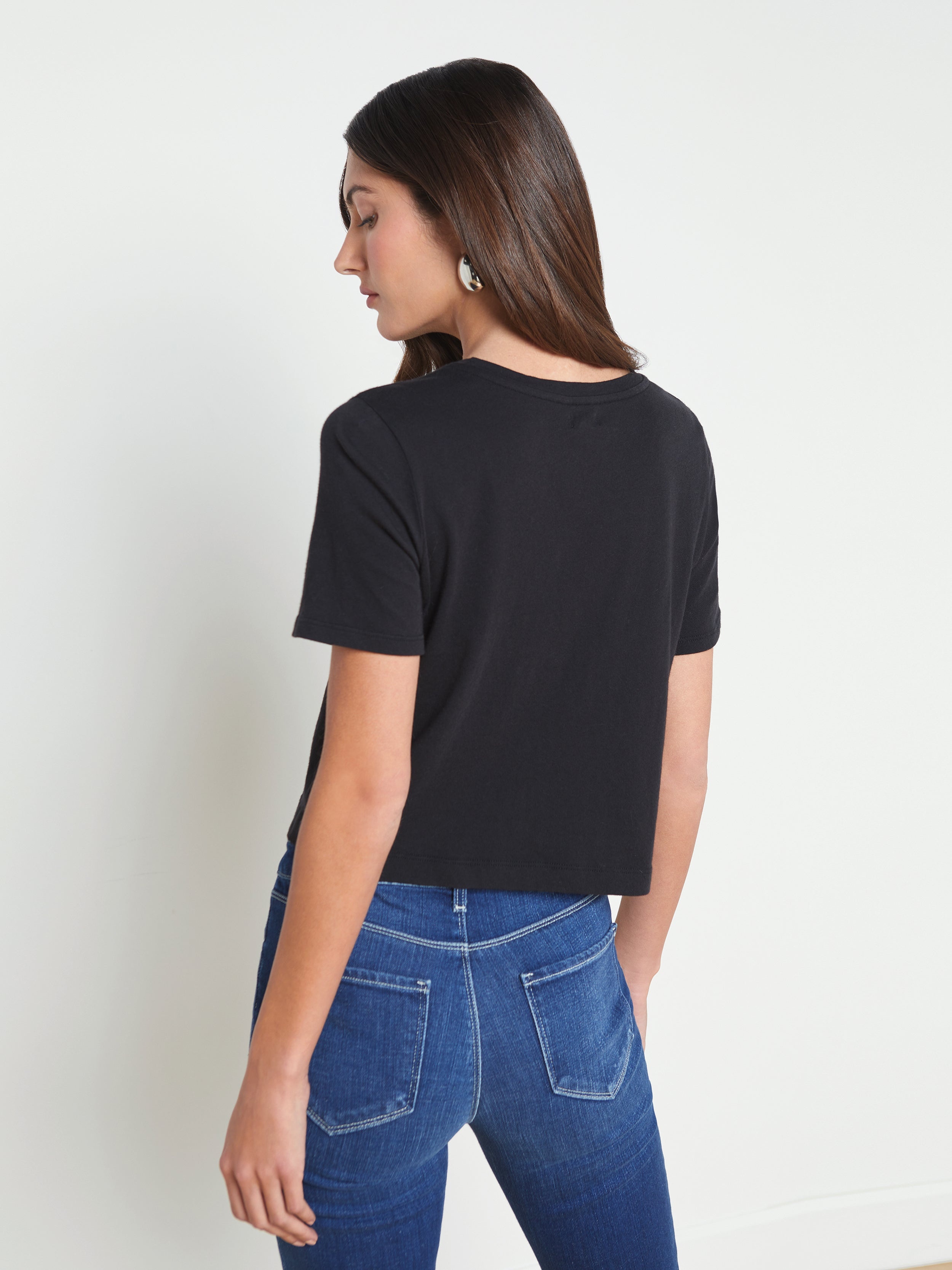 Donna Cotton Cropped Tee - 5