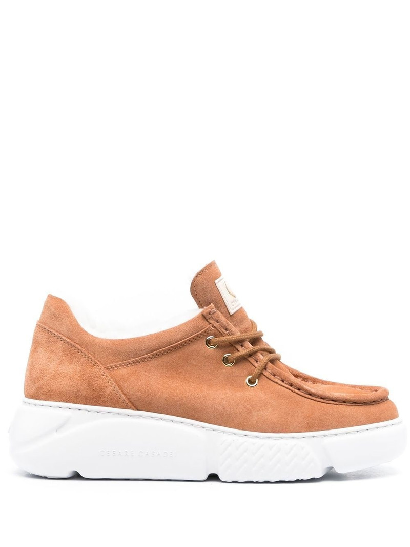 shearling-lined mid-top sneakers 1