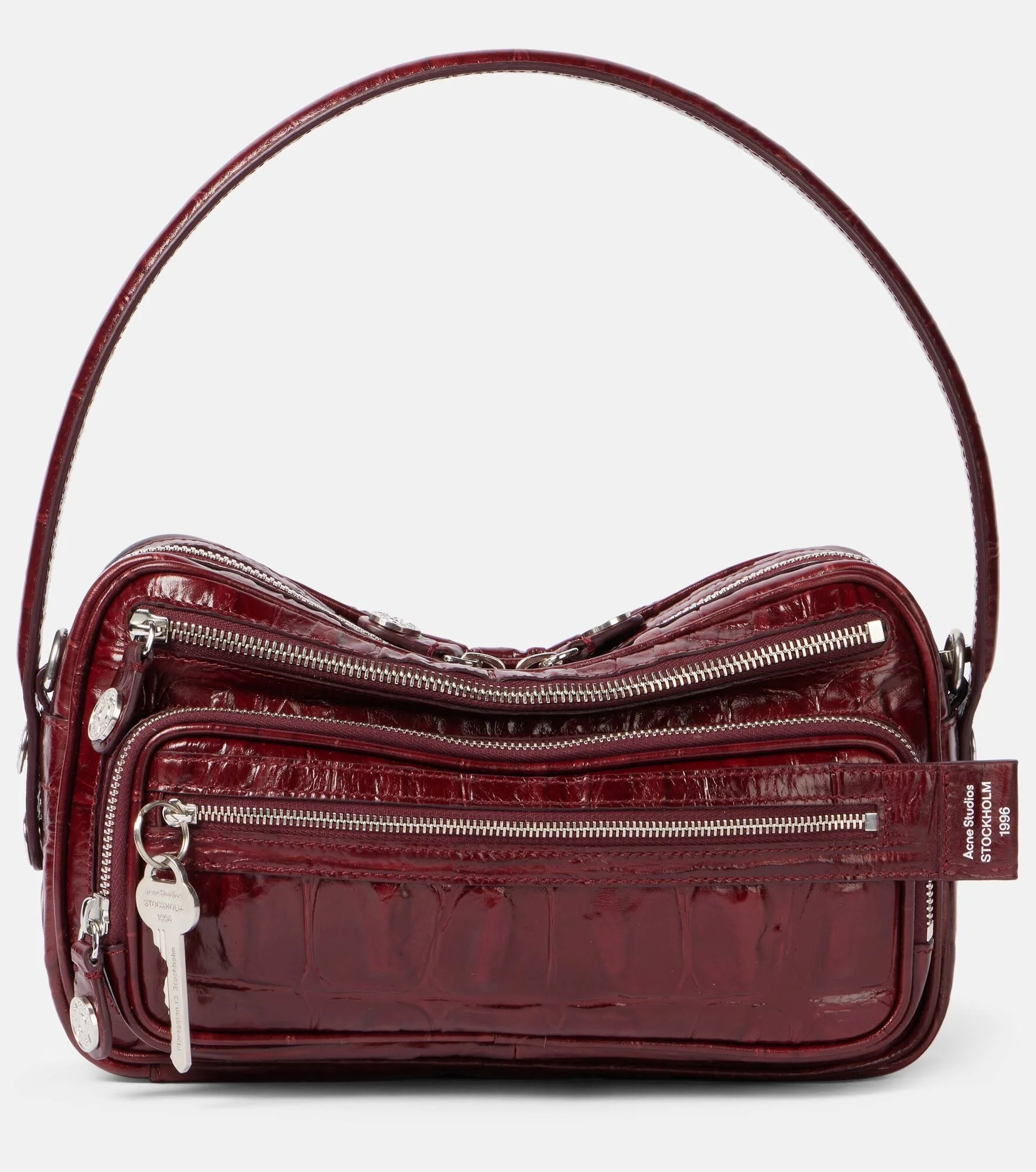 Camero croc-effect leather shoulder bag - 1