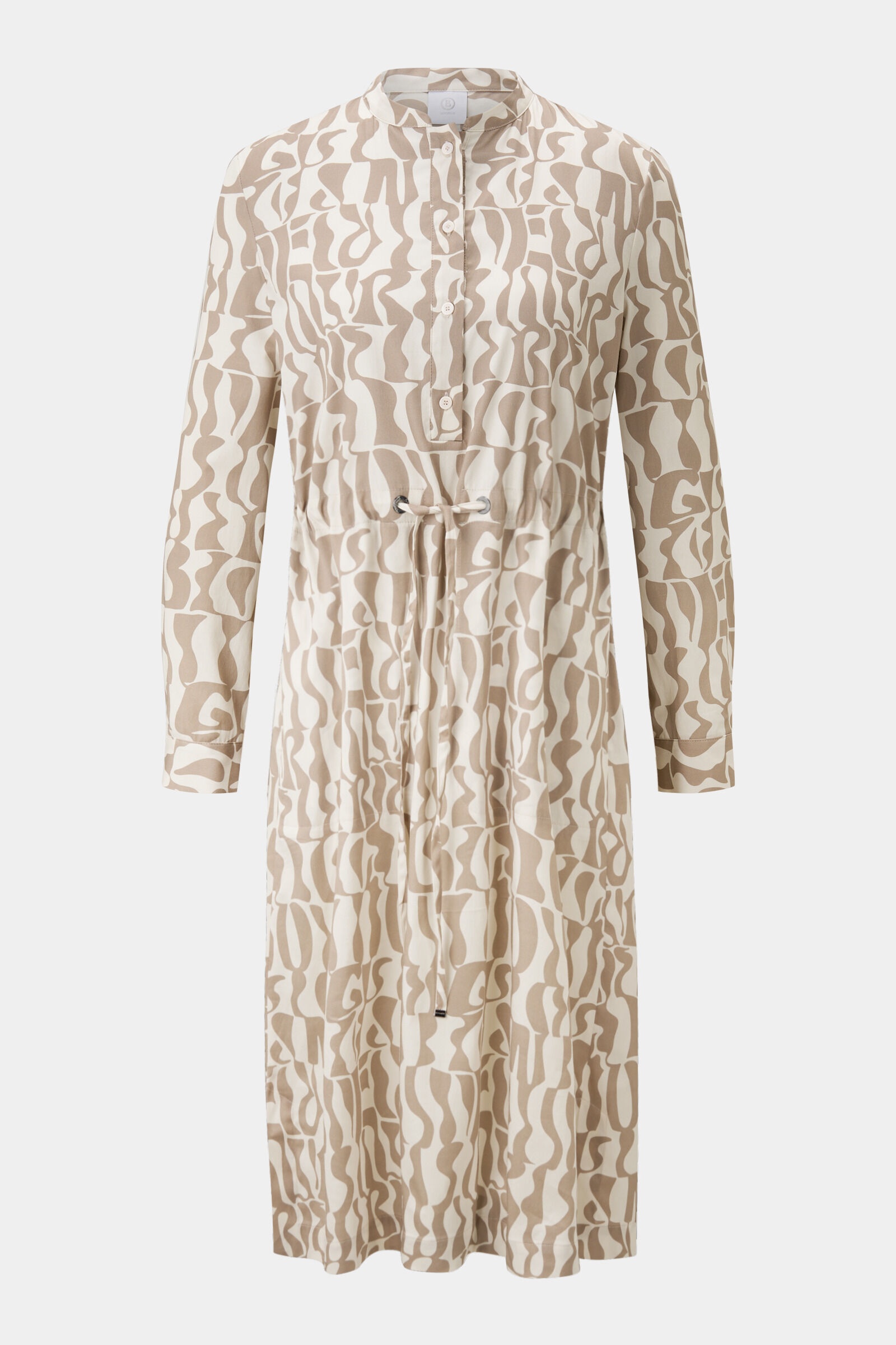 Dress Shanice in Caramel/cream - 1
