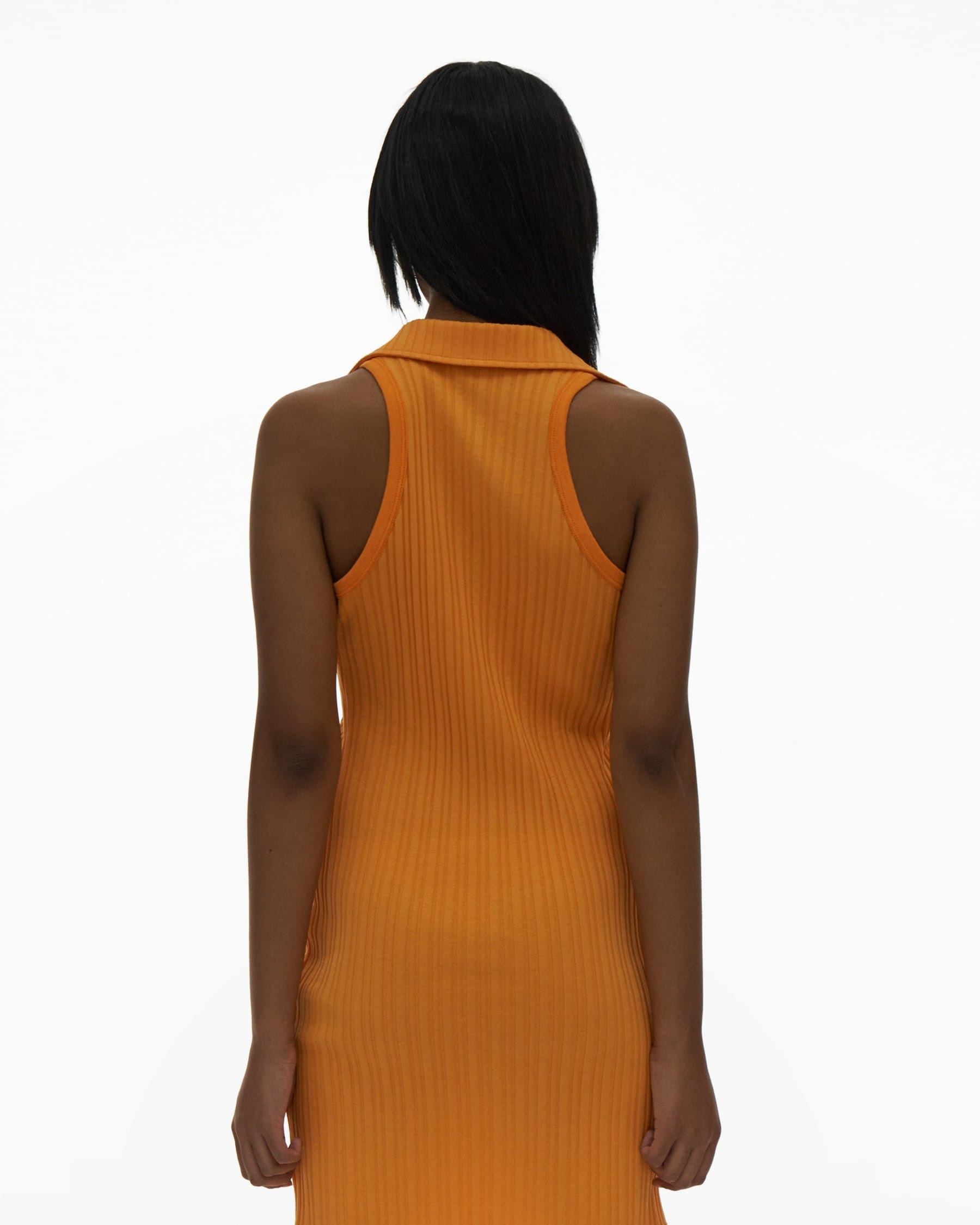 RIBBED POLO TANK DRESS - 4