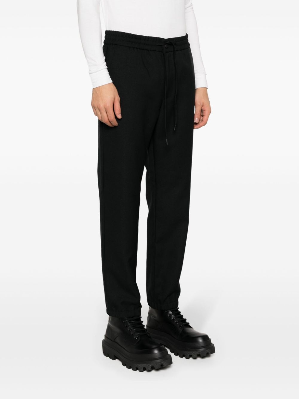logo-print straight-leg trousers - 3
