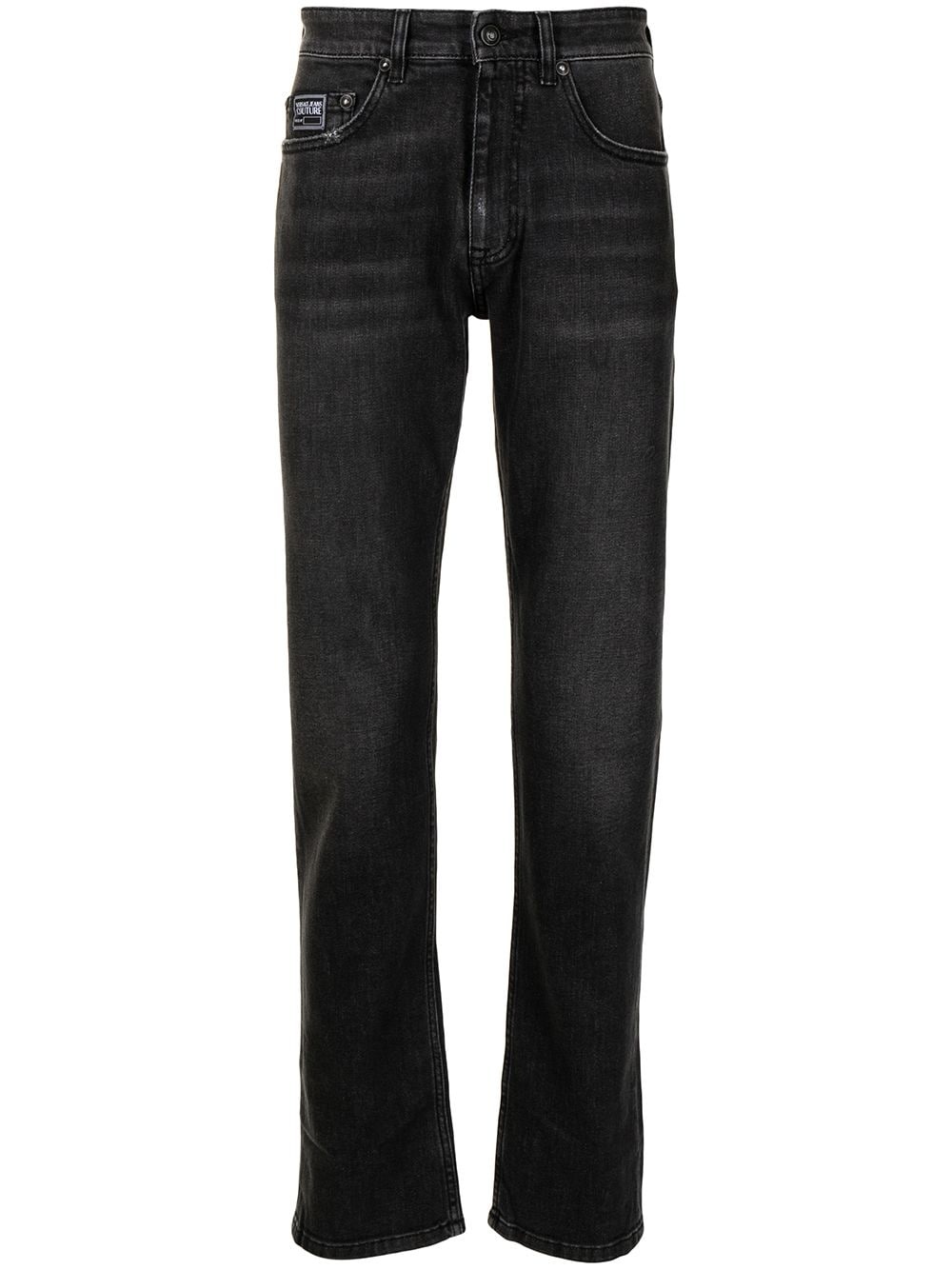 slim-cut dark-wash jeans - 1